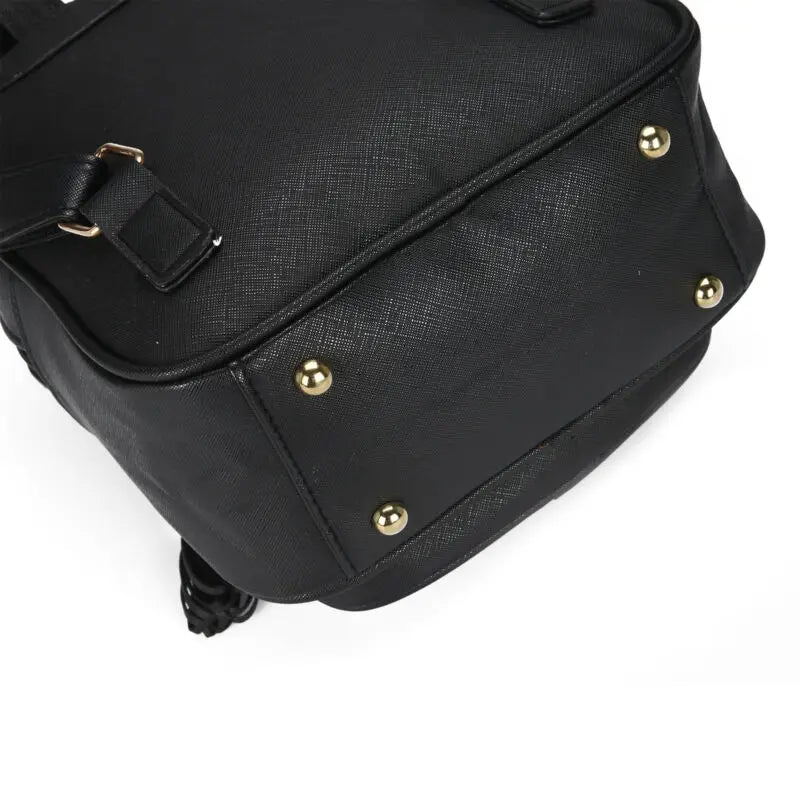 Women Girls Mini PU Leather Backpack Rucksack School Bag