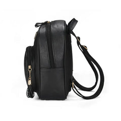 Women Girls Mini PU Leather Backpack Rucksack School Bag