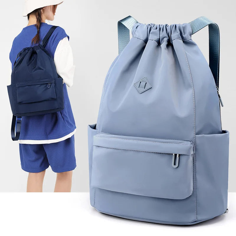 Foldable Oxford Cloth Backpack Crossbody Tote Handbag
