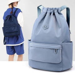 Foldable Oxford Cloth Backpack Crossbody Tote Handbag