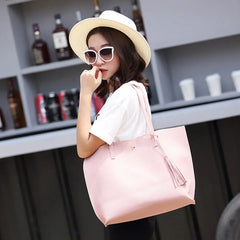 Tassels Large Capacity Shoulder Bag for Women Girls