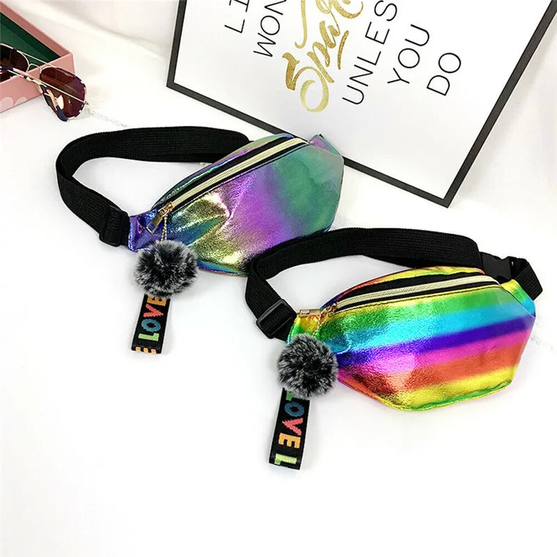 Women Girls Waist Fanny Pack Belt Bag Pouch Hip Bum Bag