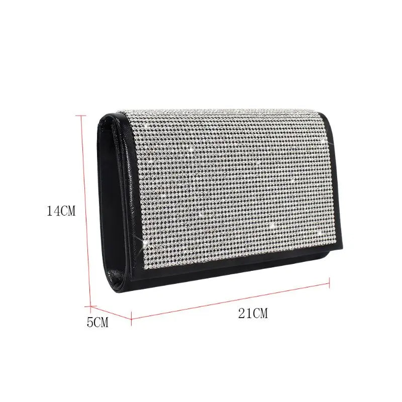Glitter Envelope Clutch Evening Handbag for Party Chain Shoulder Bag