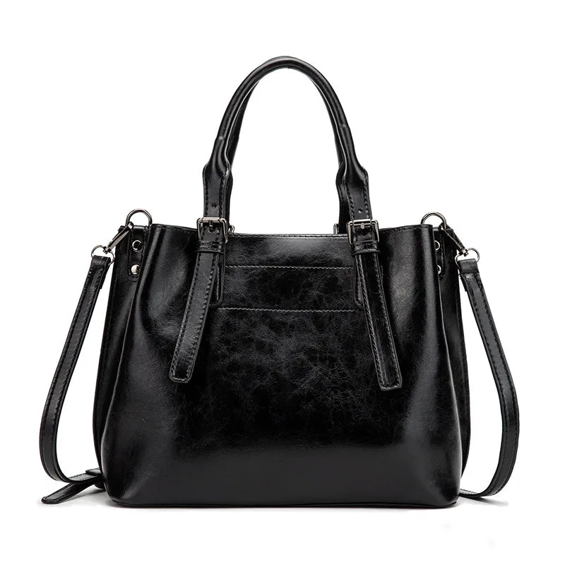 Vintage Red Shoulder Bag Soft PU Leather Totes Designers