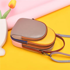 Women Leather Shoulder Bag Mini Mobile Phone Wallet