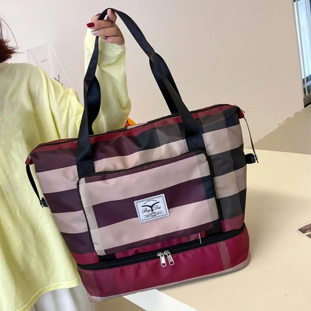 Women Handbag Dry Wet Separation Sports Bag Large Capacity