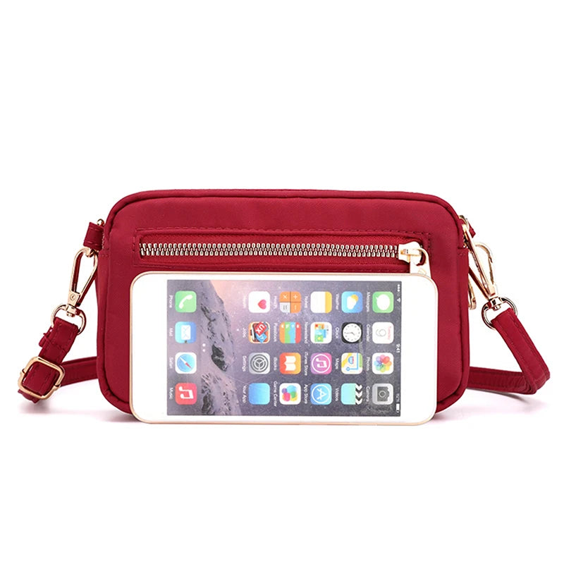 Women Small Clutch Bag Nylon Messenger Waterproof Shoulder Bag