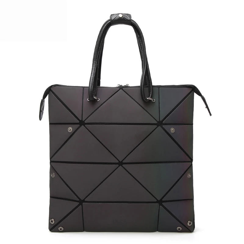 Luminous Geometric Fold Over Shoulder Bag for Women