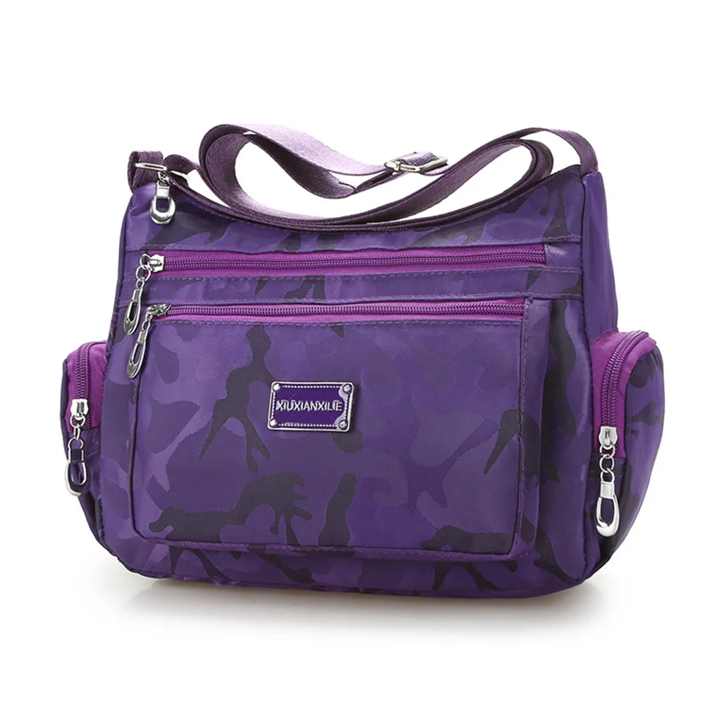 Women Handbag Multi-Functional Bag Waterproof Nylon Crossbody