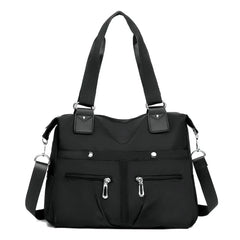 Waterproof Nylon Crossbody Bag Shoulder Strap Zipper Tote Bag
