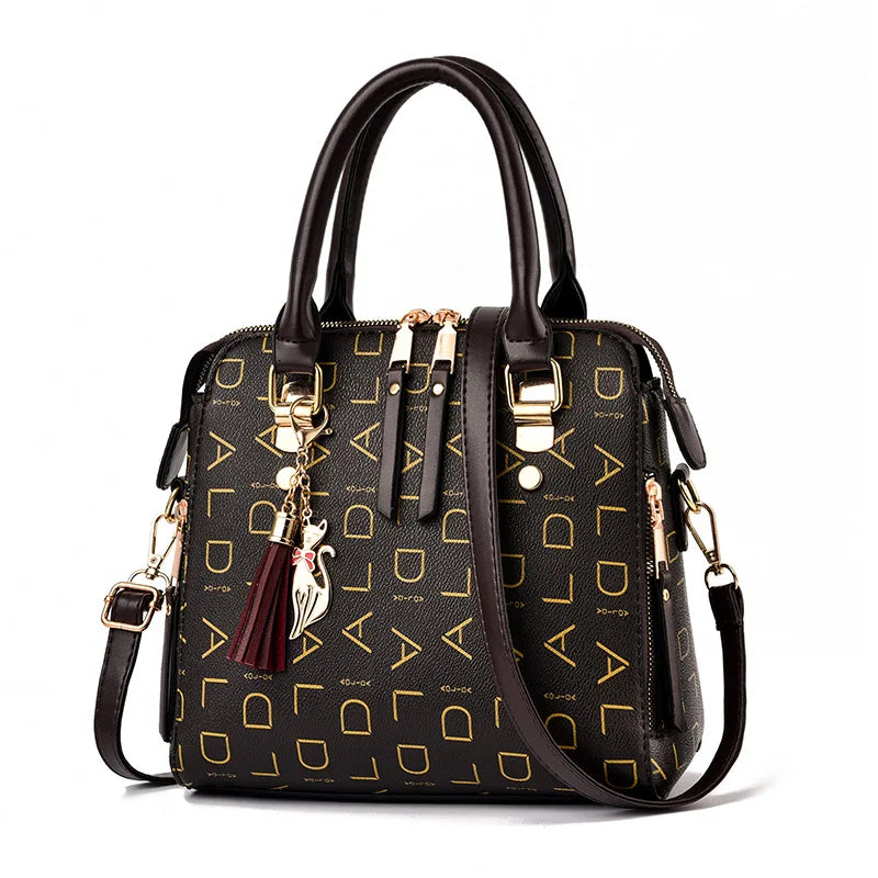 Soft PU Leather Shoulder Bag Crossbody Tote Women Handbag
