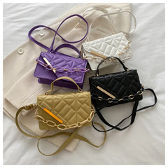 Diamond Embroidered Shoulder Bag Chain Decoration Crossbody Bag