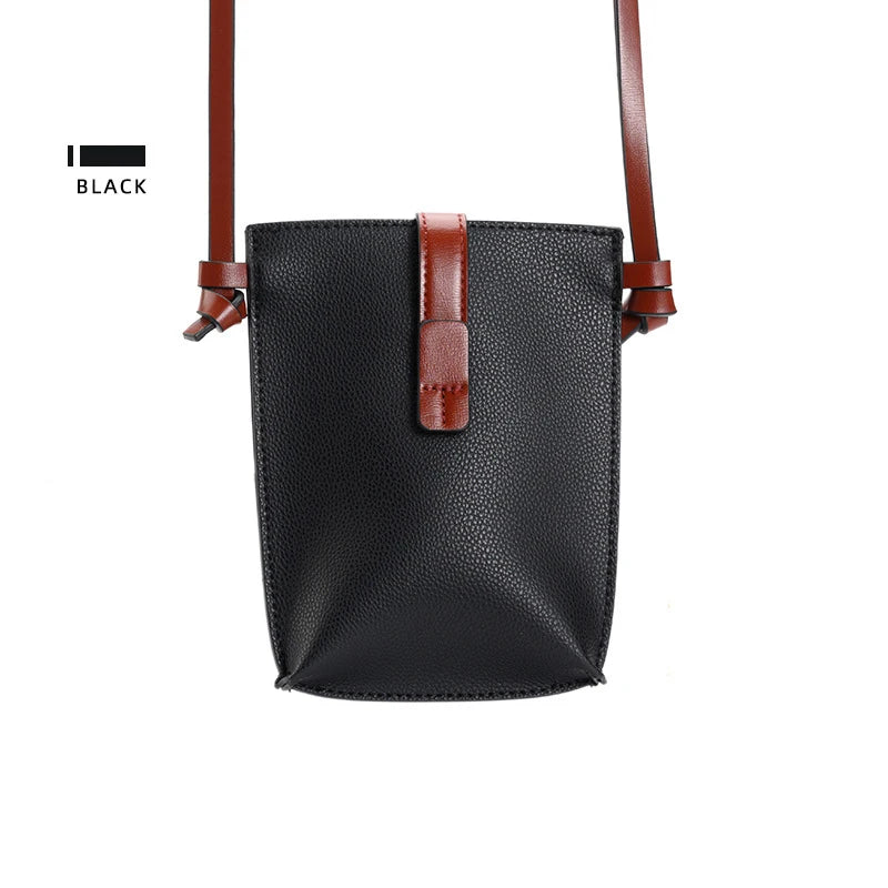 Women PU Leather Shoulder Bag Large Capacity Phone Purse