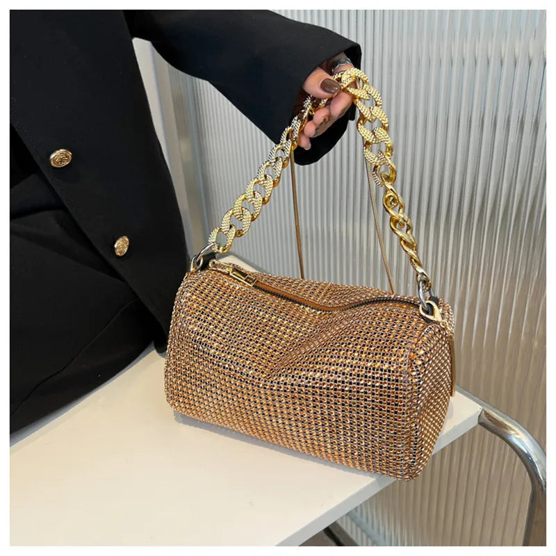 Diamonds Crossbody Bag with Chain XY-6322