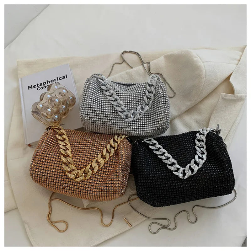 Diamonds Crossbody Bag with Chain XY-6322