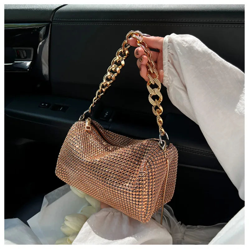 Diamonds Crossbody Bag with Chain XY-6322