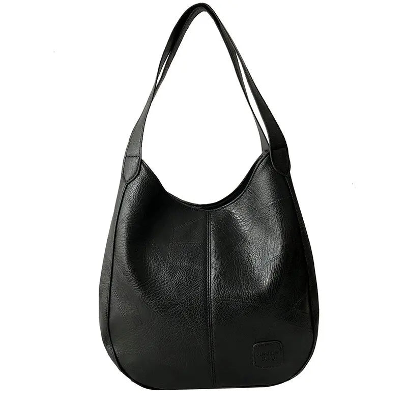 Vintage PU Leather Women's Shoulder Bag Tote - Large Hobo Handbag