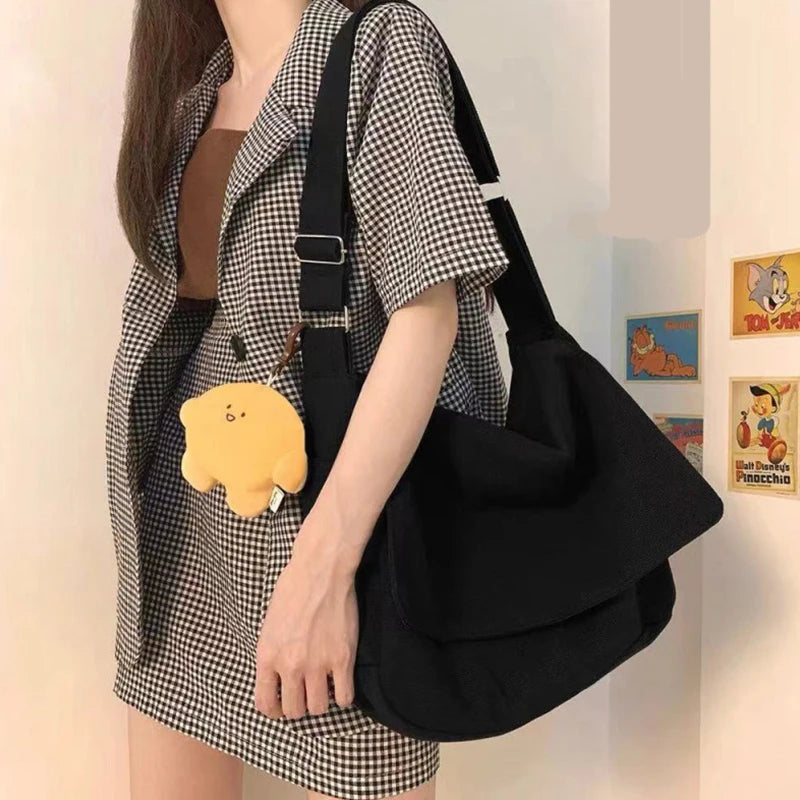 Japanese Style Women Handbags Messenger Bags Canvas Cloth