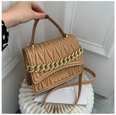 Small PU Leather Shoulder Bag Women's Crossbody Handbag