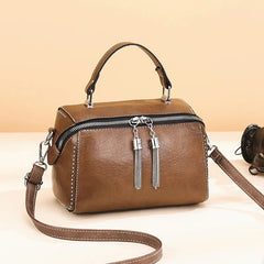 Rivet Shoulder Bag Multicolor PU Leather Crossbody Bags