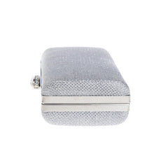 Sequins Evening Bag Diamonds Clutch Silver