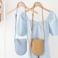 Small Soft PU Leather Shoulder Bag Large Capacity Crossbody Phone Purse