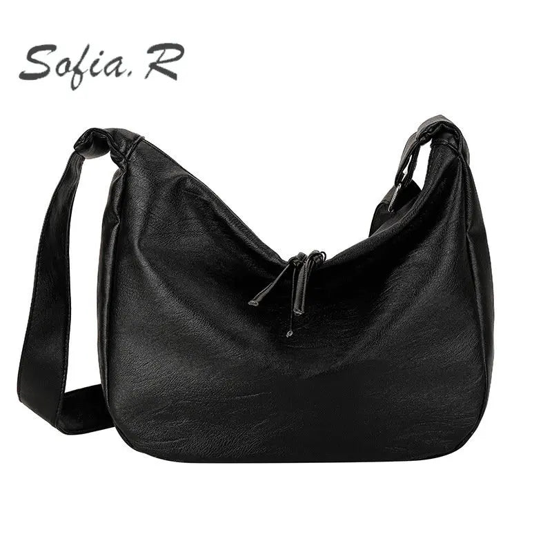 Women Handbags Soft Leather Large-capacity Bag Female Dumpling Bag