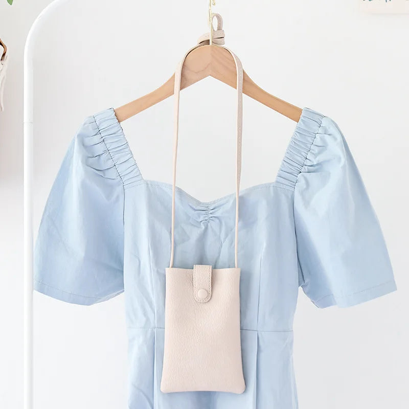 Women Pu Leather Shoulder Bag Slim Crossbody Phone Purse Dropshiping