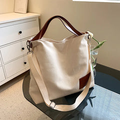 Canvas High Capacity Shoulder Bag Casual Travel Handbag
