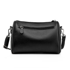 High Capacity Cowhide Leather Women Shoulder Bag