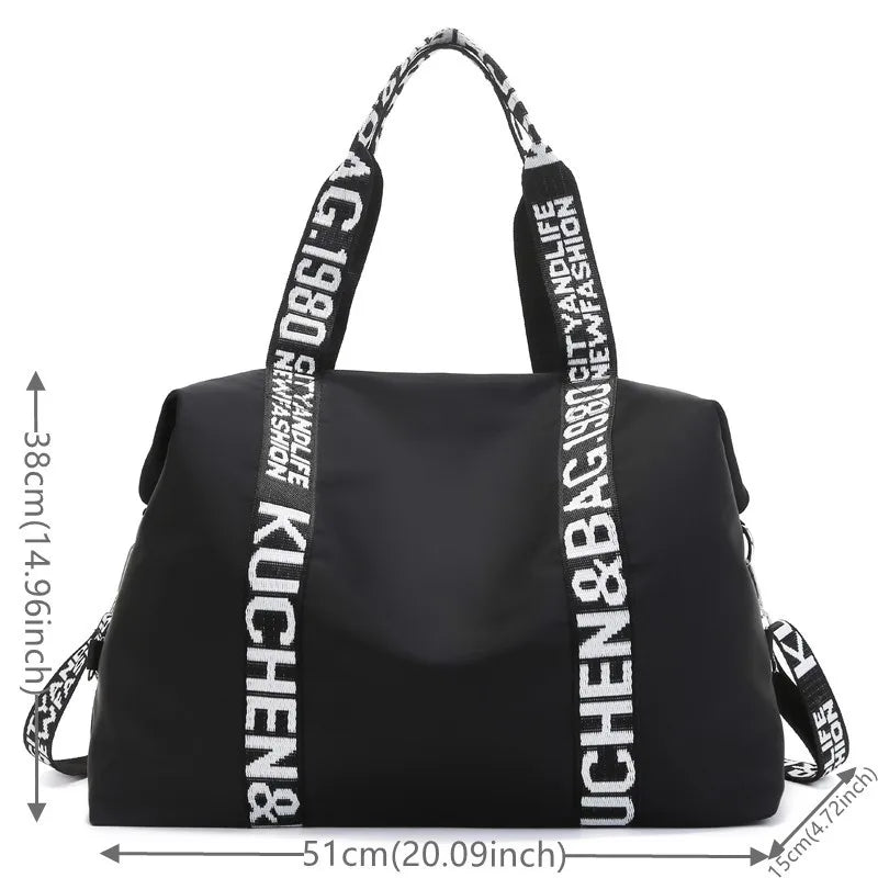 Women High Nylon Shoulder Bags Large Capacity Casual Tote Handbag