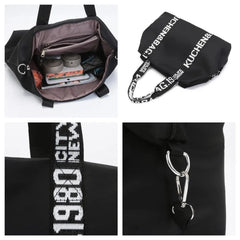 Women High Nylon Shoulder Bags Large Capacity Casual Tote Handbag