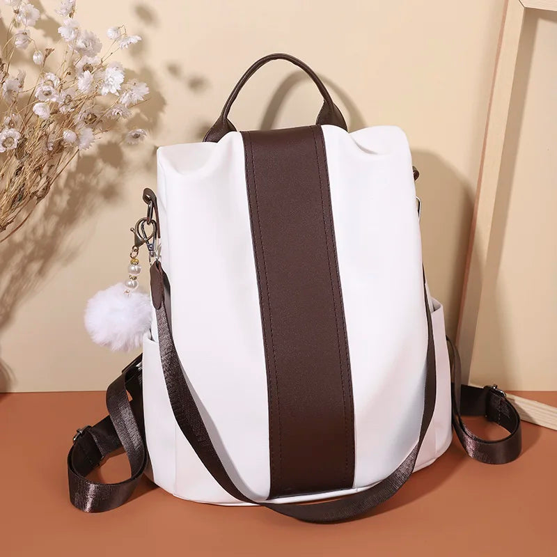 Vintage Leather Backpack Women Shoulder Bag Sac a Dos Travel Bagpack