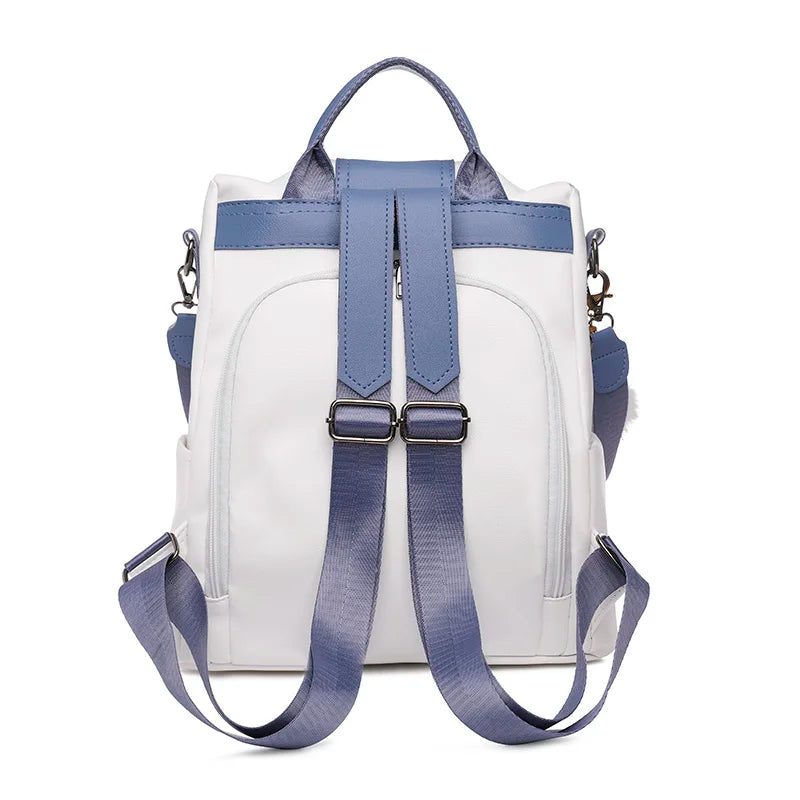 Vintage Leather Backpack Women Shoulder Bag Sac a Dos Travel Bagpack