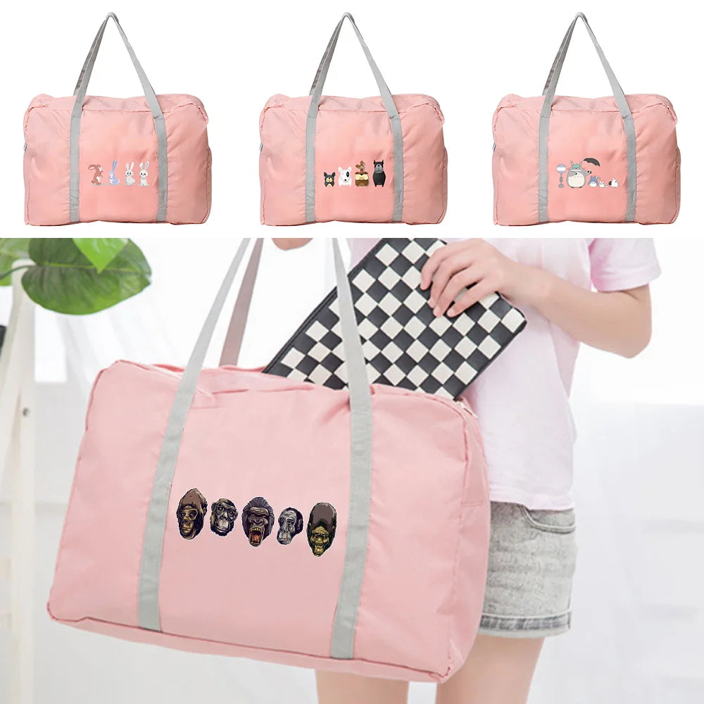 Women's Travel Bag Cover Clothes Organizer Duffle Handbags