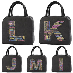 Women Insulated Lunch Bag Zipper Cooler Tote Thermal Box Bags Work Food Picnic L