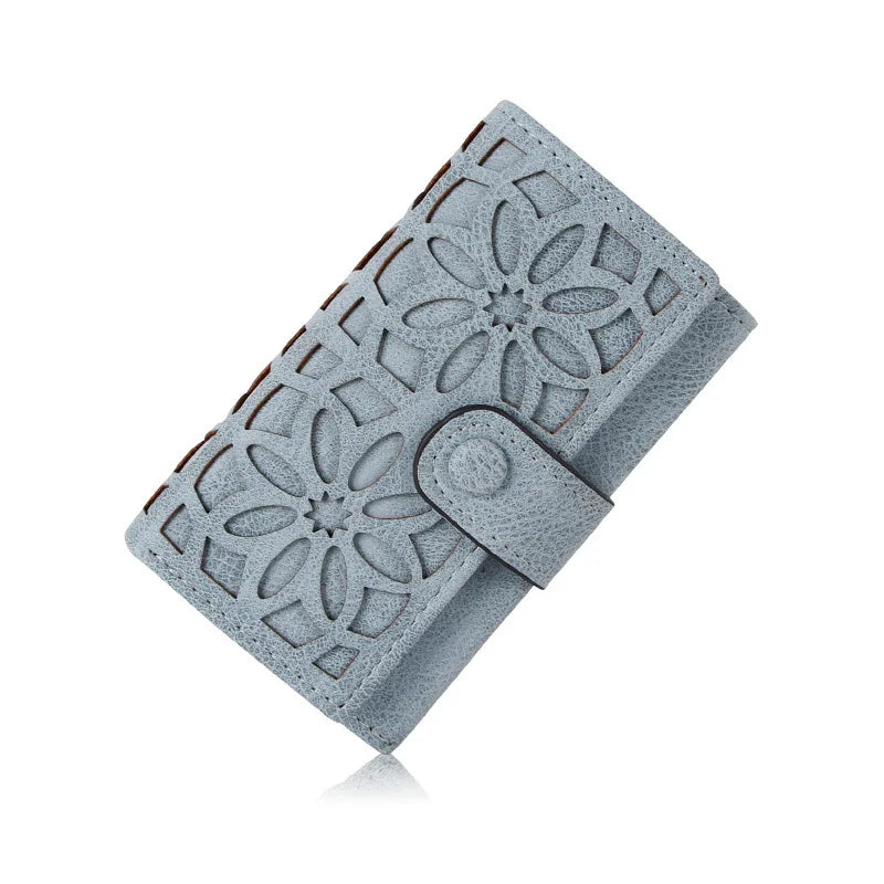 Women Key Bag Sweet Flower Mini Wallet Holder Keychain Organizer Pouch