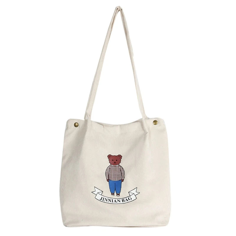 Corduroy Shoulder Bag Tote Purse Student Handbag Messenger Satchel