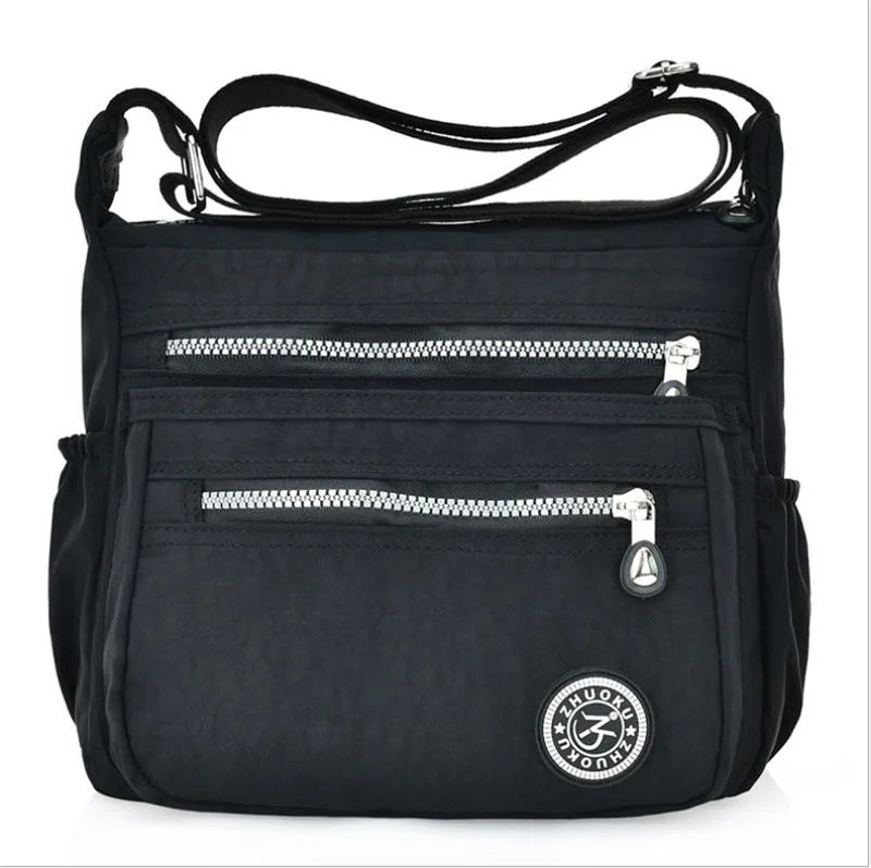 Waterproof Canvas Messenger Bag Square Purse Satchel