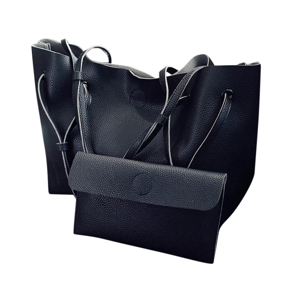 Women Composite Shoulder Bag Large Capacity PU Durable For Travel