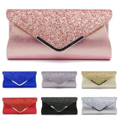 Glitter Envelope Clutch Purse Evening Party Bag Gift