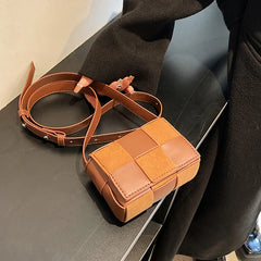 Women Lady Woven Strape Sling Shoulder Messenger Bag