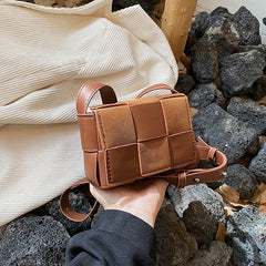 Women Lady Woven Strape Sling Shoulder Messenger Bag