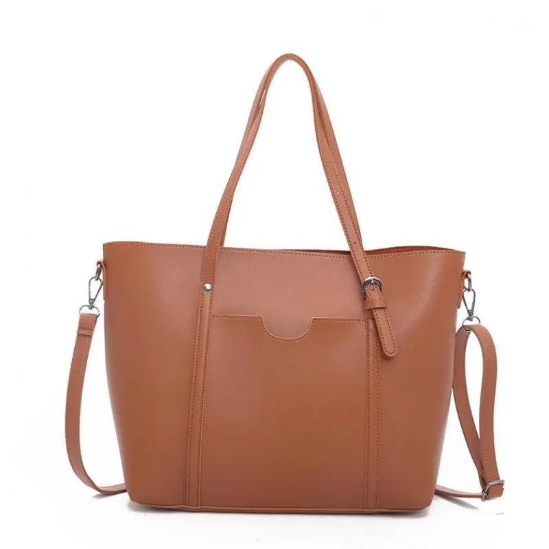 Women Large Bags Shoulder Bag Large Capacity PU Lady Handbag Tote Bag