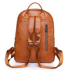 Large Capacity Backpack Leather School Bags for Girls Travel Bagpack