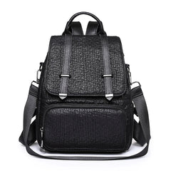 Large Leather Backpack Purse Vintage Bag School Travel Bookba