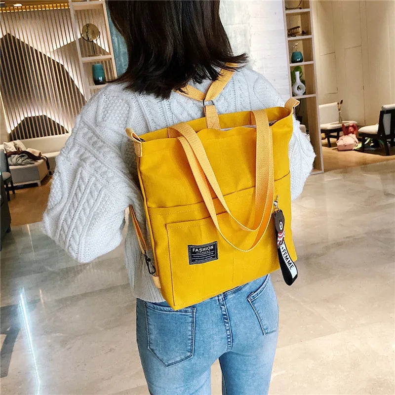 Women Large Capacity Canvas Bag Shoulder Messenger Bag