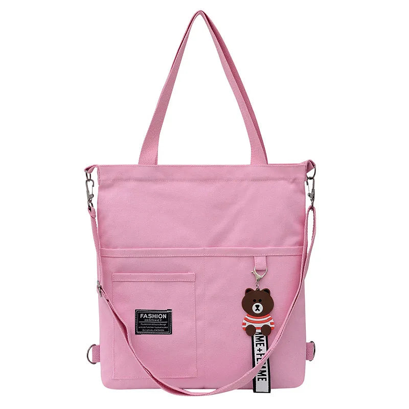 Women Large Capacity Canvas Bag Shoulder Messenger Bag