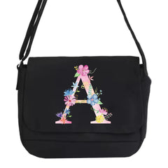 Large Capacity Crossbody Bag Canvas Shoulder Messenger Unisex Pink