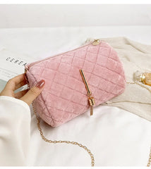 Women Large Capacity Fluffy Shoulder Bag - Handbags for Leisure